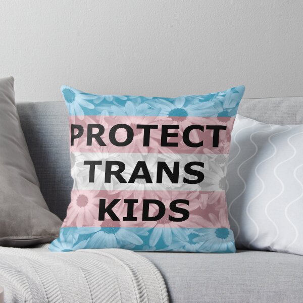 Item preview, Protect Trans Kids (flowers) designed and sold by Phantasm-NW.