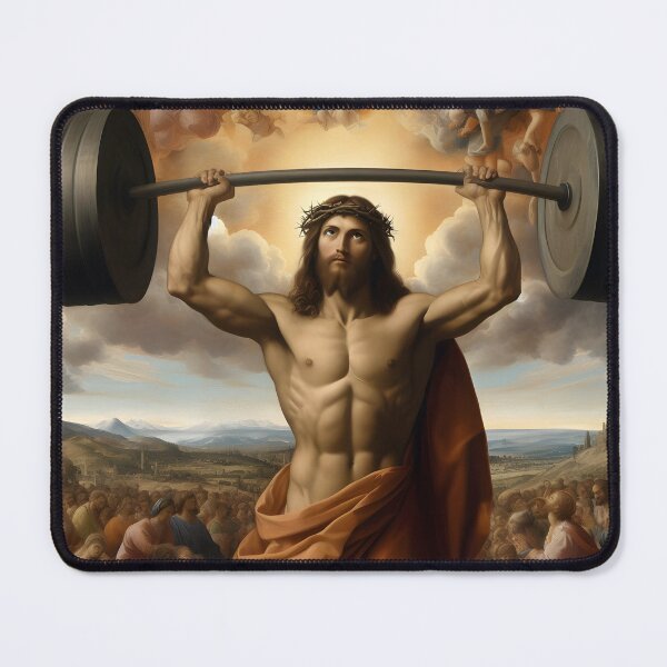 Item preview, The Supreme Powerlifter–Jesus, The Undisputed Conqueror of Bench Presser, The Ultimate Deadlifter designed and sold by ignasirus.