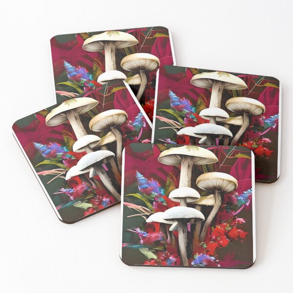 Item preview, Oil Painted Abstract Mushrooms designed and sold by PODUNUSUAL.
