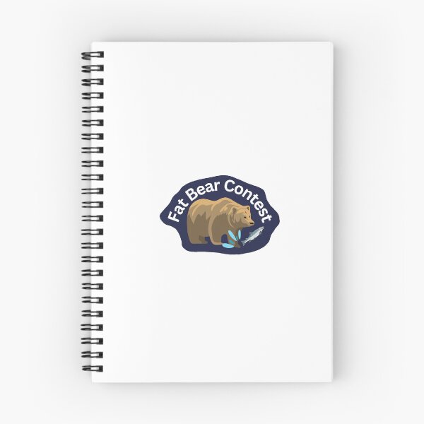 Item preview, Cute Bear Fishing Graphic for Fat Bear Contest With Text designed and sold by Esme Campbell.