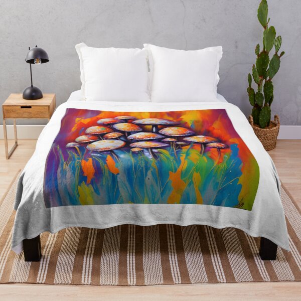 Item preview, Oil Painted Abstract Mushrooms designed and sold by PODUNUSUAL.