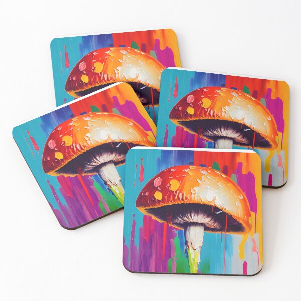 Item preview, Oil Painted Abstract Mushrooms designed and sold by PODUNUSUAL.