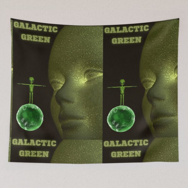 Item preview, Galaxy Green designed and sold by CannyGoods.