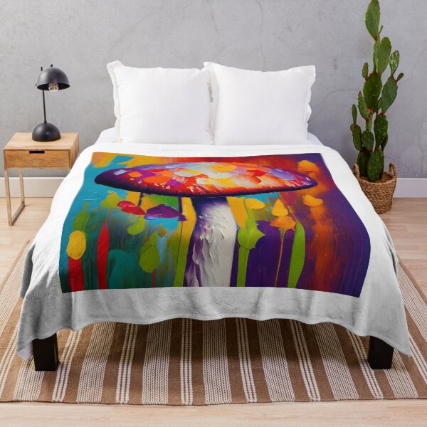 Item preview, Oil Painted Abstract Mushrooms designed and sold by PODUNUSUAL.