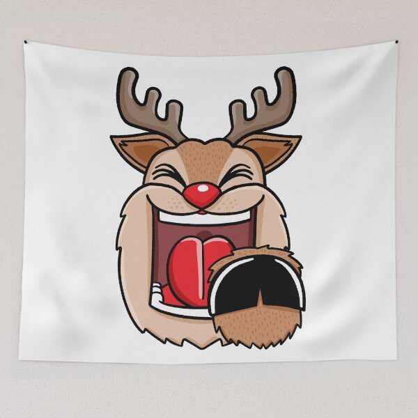 Item preview, The laughing reindeer pointing at you designed and sold by bubboboon.