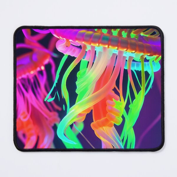 Item preview, Neon jellyfish 3 designed and sold by Visions-ai.
