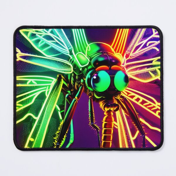 Item preview, Neon dragonfly designed and sold by Visions-ai.