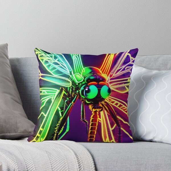 Item preview, Neon dragonfly designed and sold by Visions-ai.