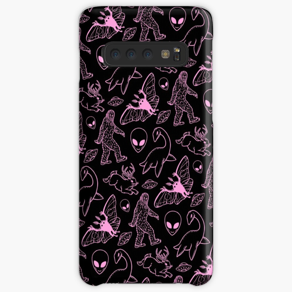 Cryptid Pattern (Pink Lines) Case & Skin for Samsung Galaxy