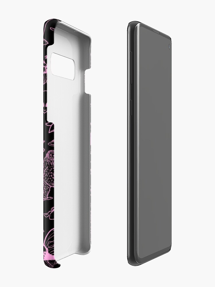 Alternate view of Cryptid Pattern (Pink Lines) Case & Skin for Samsung Galaxy