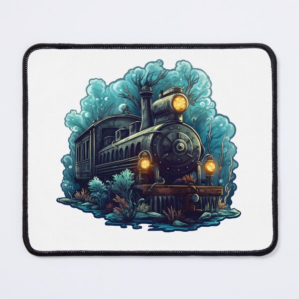Item preview, Underwater Steam Engine Train designed and sold by StickerOrb.