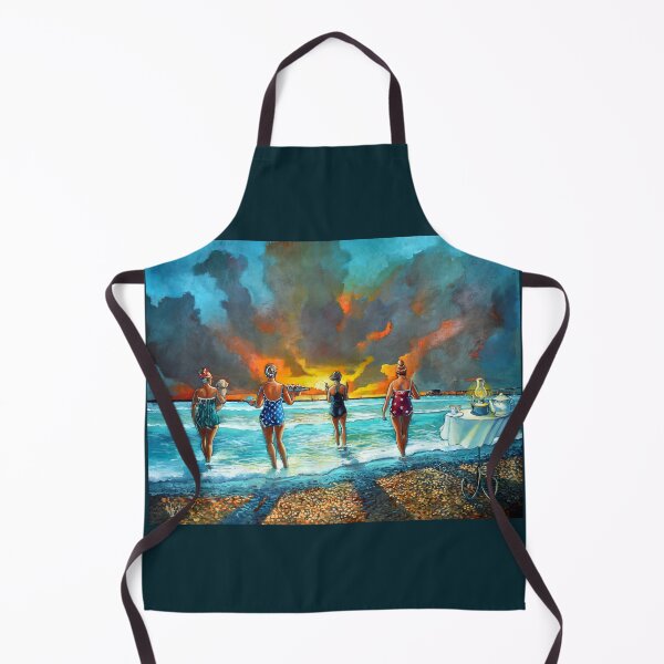 Item preview, Early Morning Swim - with dog designed and sold by RonaldWestArt.