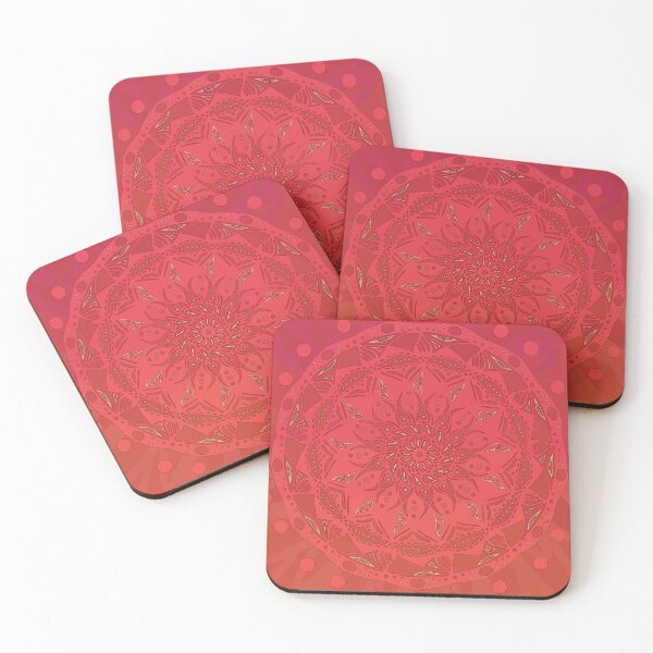 Item preview, Floral and Tribal Harmony in Red and Pink designed and sold by GAP90.