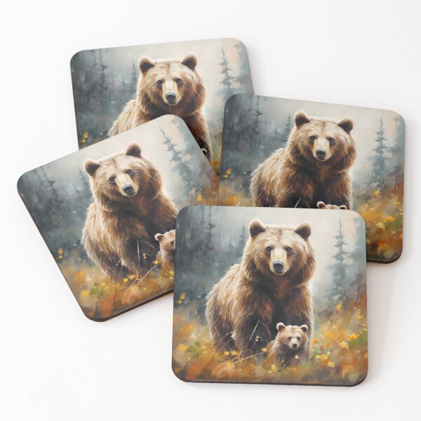 Item preview, Mama Bear and Cub designed and sold by Lumora.Studio.