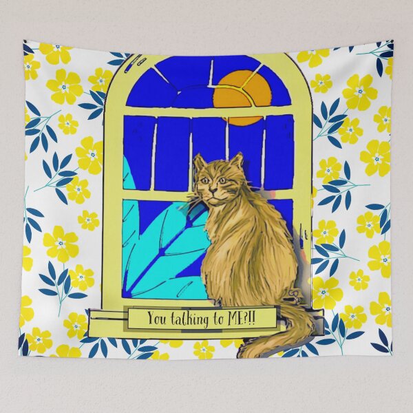Item preview, Cat Says You Talking to Me designed and sold by gleefulme.