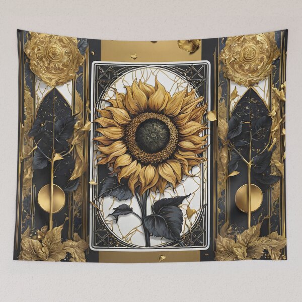 Item preview, Radiant Flowers: Intricate botanic in Metallic Masterpiece designed and sold by Noorkin.