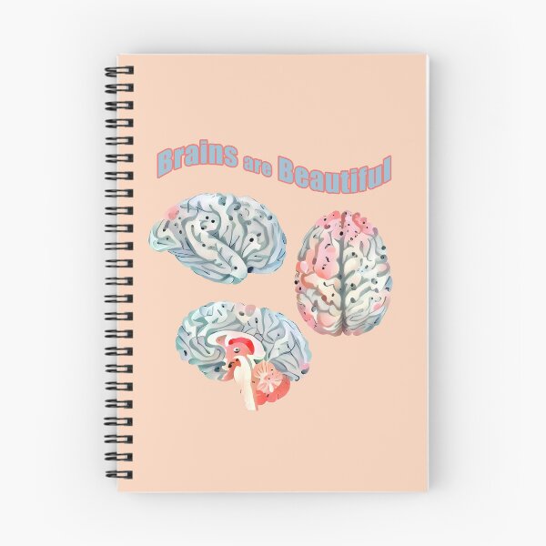 Item preview, Brain mental health psychology, Brains Are Beautiful, floral brain pose watercolor art designed and sold by Collagedream.