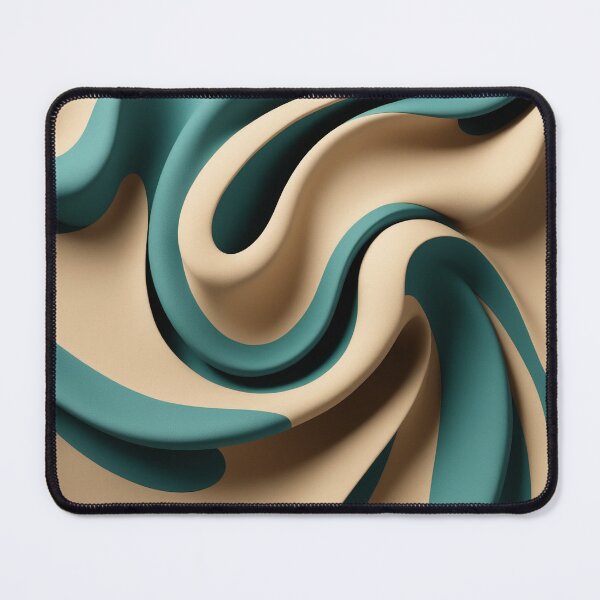 Item preview, a close up of a green and beige fabric designed and sold by Enga6.