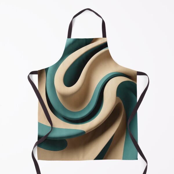 Item preview, a close up of a green and beige fabric designed and sold by Enga6.