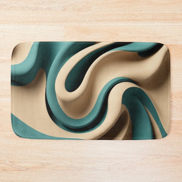 Item preview, a close up of a green and beige fabric designed and sold by Enga6.