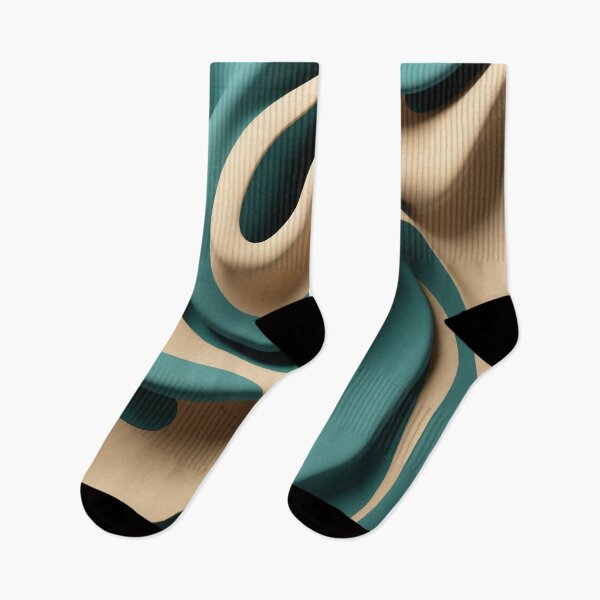 Item preview, a close up of a green and beige fabric designed and sold by Enga6.