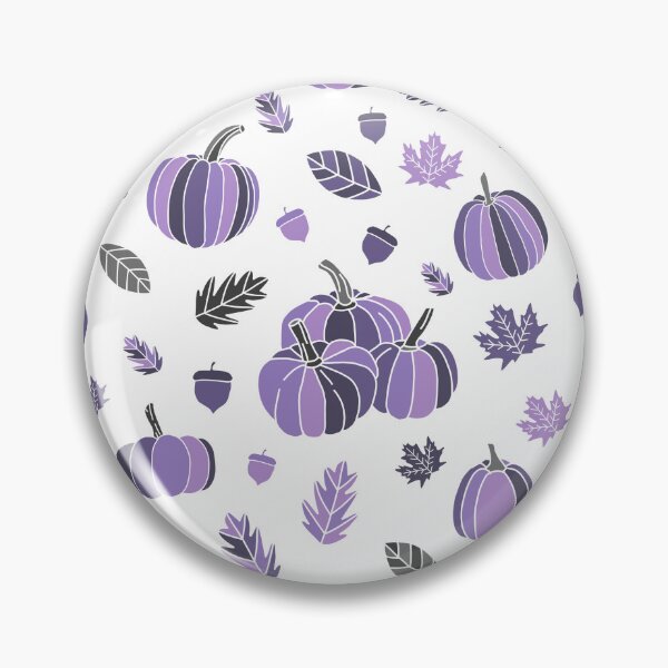 Item preview, Purple pumpkins and leafs designed and sold by Ana Gorozpe.