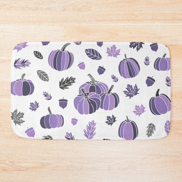 Item preview, Purple pumpkins and leafs designed and sold by Ana Gorozpe.