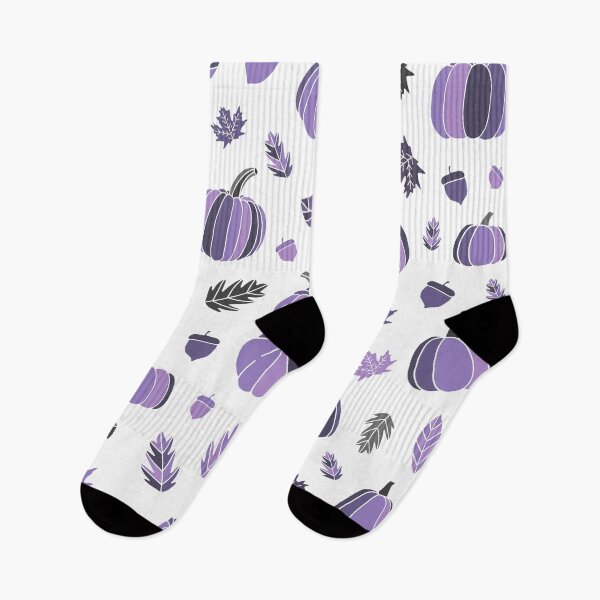 Item preview, Purple pumpkins and leafs designed and sold by Ana Gorozpe.