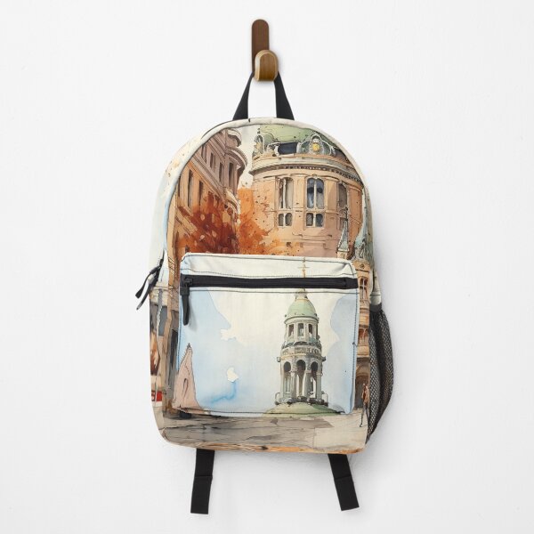 Item preview, Leipzig sacral splendor: watercolor view of the church in the city center designed and sold by KatVik-Design.