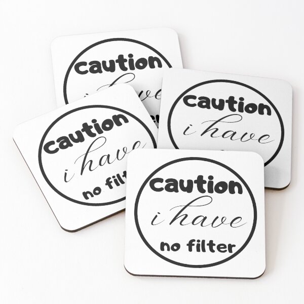 Item preview, Caution I Have No Filter Shirt,  designed and sold by mer-ONE.