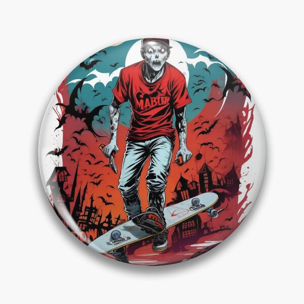 Item preview, zombi en una patineta designed and sold by SRedha.