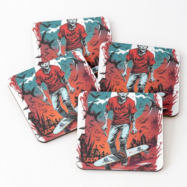 Item preview, zombi en una patineta designed and sold by SRedha.