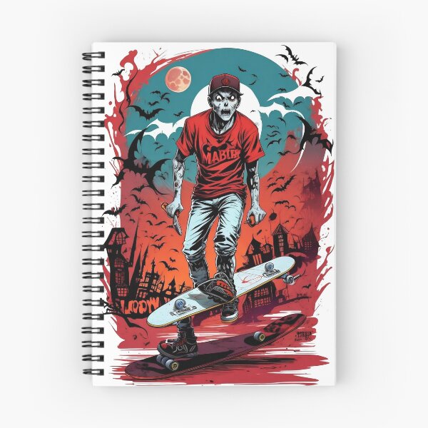Item preview, zombi en una patineta designed and sold by SRedha.