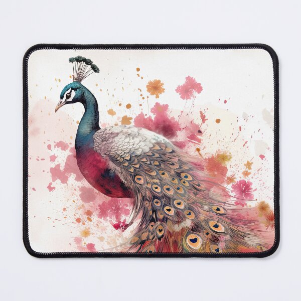 Item preview, Carolina-water painted peacock designed and sold by Marion Hill.