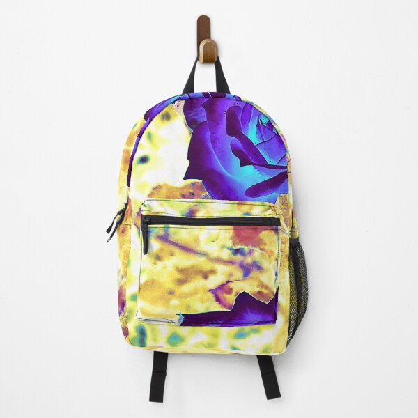 Item preview, purple rose on a resplendent yellow background designed and sold by Gabriel BOCQUAIRE.