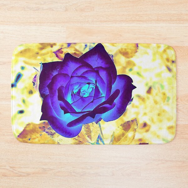 Item preview, purple rose on a resplendent yellow background designed and sold by Gabriel BOCQUAIRE.