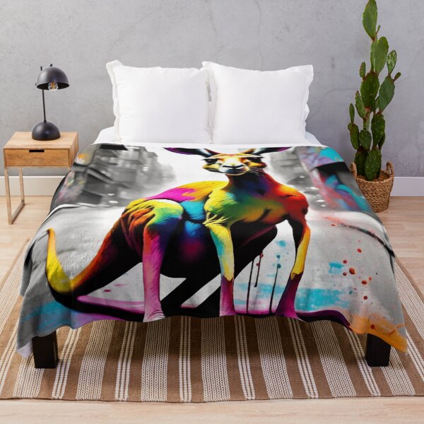 Item preview, Urban Roo: A Kaleidoscope of Color in Digital Art designed and sold by javaoverride.