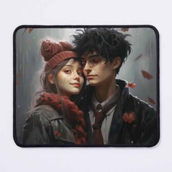 Item preview, Cybernetic Serenade: A Red and Black Pixel Love Tale designed and sold by oanaunciuleanu.