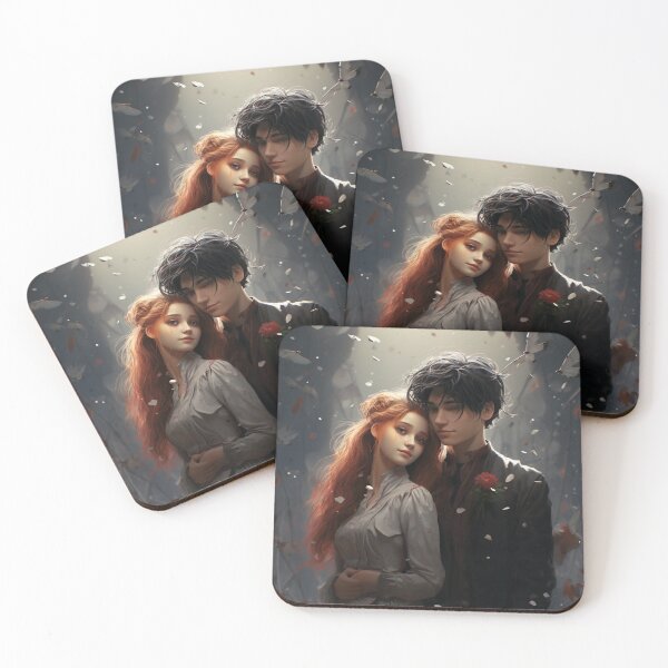 Item preview, Cybernetic Serenade: A Red and Black Pixel Love Tale designed and sold by oanaunciuleanu.
