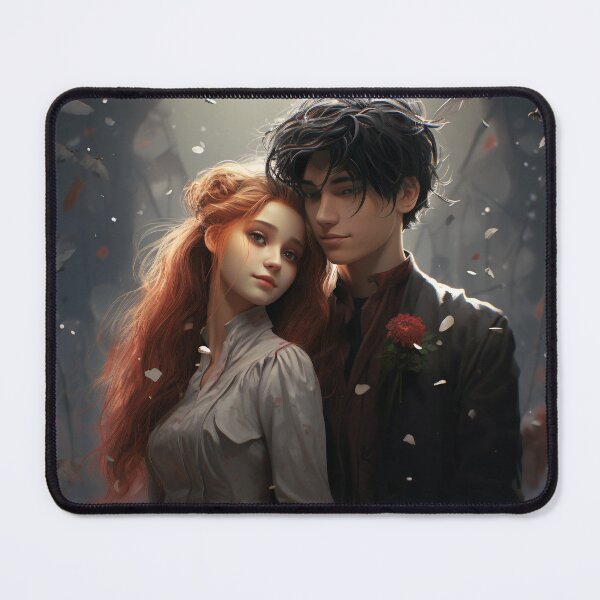 Item preview, Cybernetic Serenade: A Red and Black Pixel Love Tale designed and sold by oanaunciuleanu.