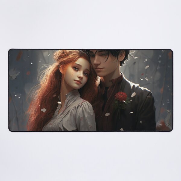Item preview, Cybernetic Serenade: A Red and Black Pixel Love Tale designed and sold by oanaunciuleanu.