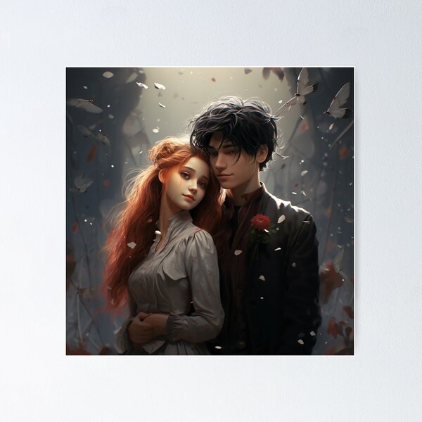 Item preview, Cybernetic Serenade: A Red and Black Pixel Love Tale designed and sold by oanaunciuleanu.
