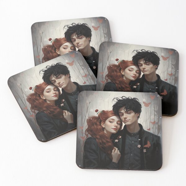 Item preview, Cybernetic Serenade: A Red and Black Pixel Love Tale designed and sold by oanaunciuleanu.