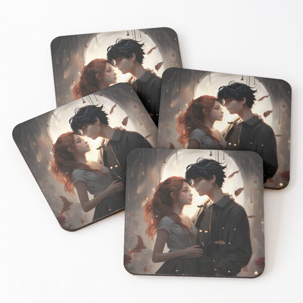 Item preview, Cybernetic Serenade: A Red and Black Pixel Love Tale designed and sold by oanaunciuleanu.