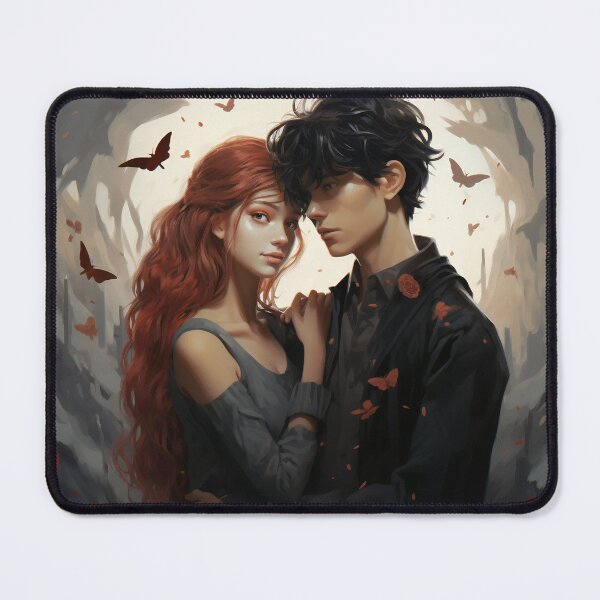 Item preview, Cybernetic Serenade: A Red and Black Pixel Love Tale designed and sold by oanaunciuleanu.