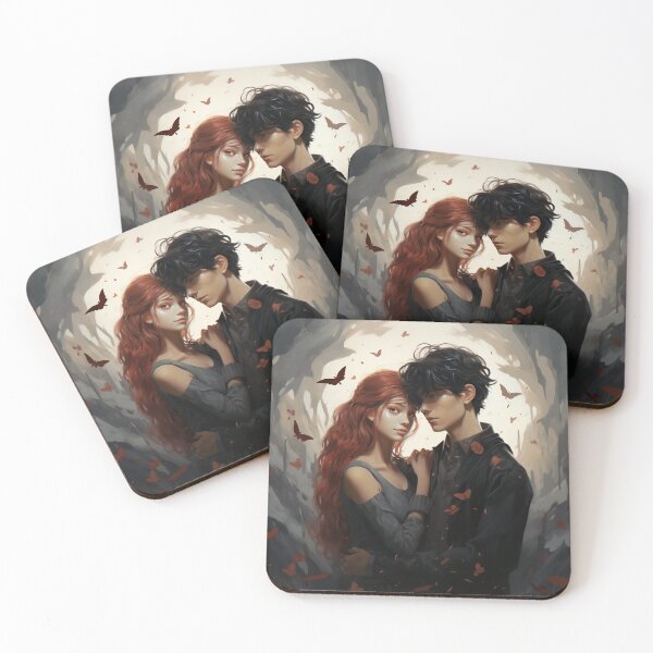 Item preview, Cybernetic Serenade: A Red and Black Pixel Love Tale designed and sold by oanaunciuleanu.