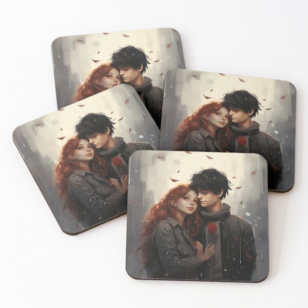 Item preview, Cybernetic Serenade: A Red and Black Pixel Love Tale designed and sold by oanaunciuleanu.