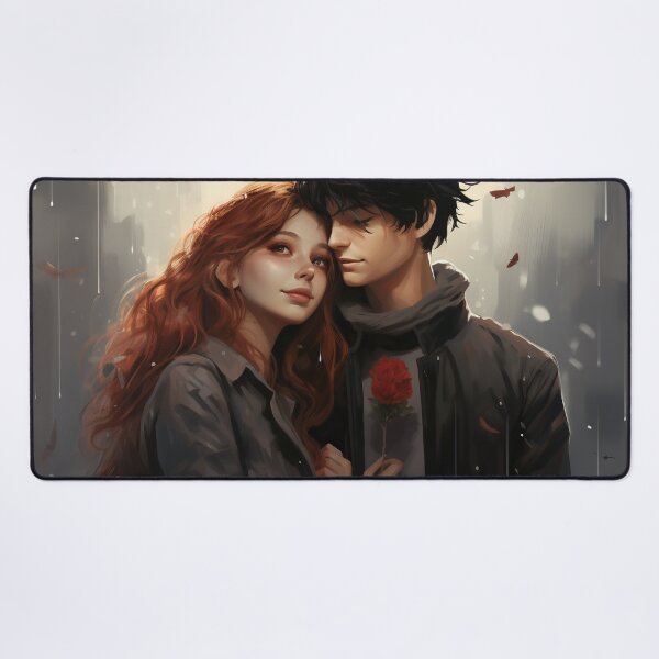 Item preview, Cybernetic Serenade: A Red and Black Pixel Love Tale designed and sold by oanaunciuleanu.