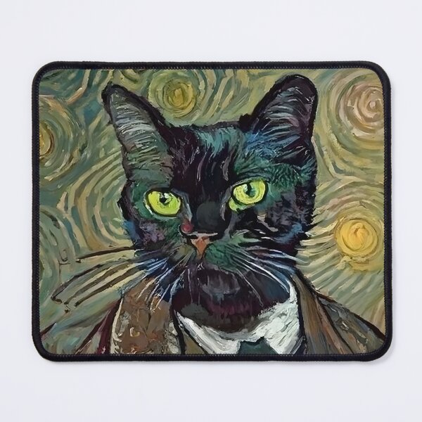 Item preview, Black Cat by Van Gogh designed and sold by BarbieBoutique.
