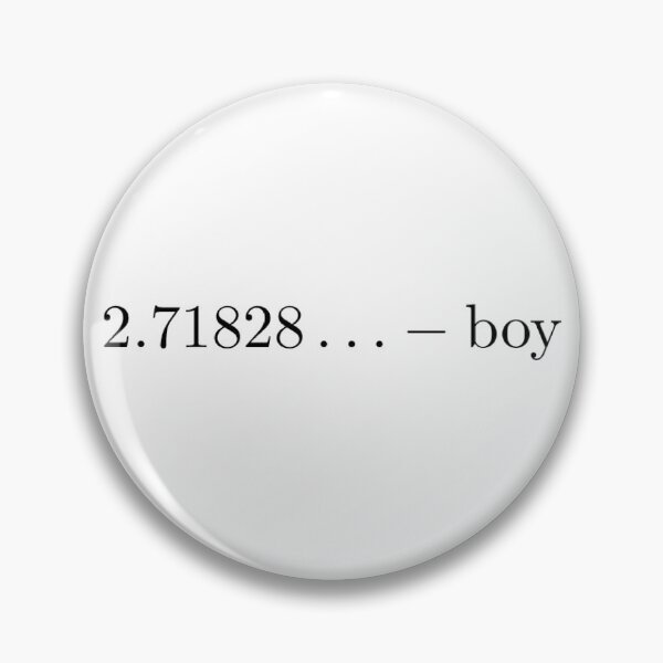 Item preview, e-boy math joke 2 number 2,71828 black color latex designed and sold by xiape.